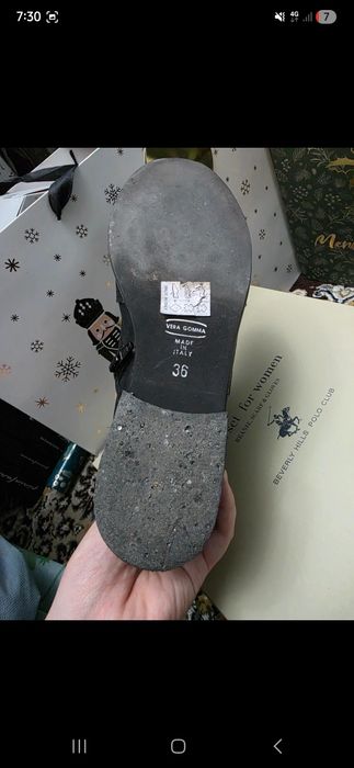 Pantofi piele naturala brodati