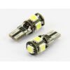 Лед крушки 2бр. за габарит T10-W5W 5LED 12V 5050 SMD- А3026