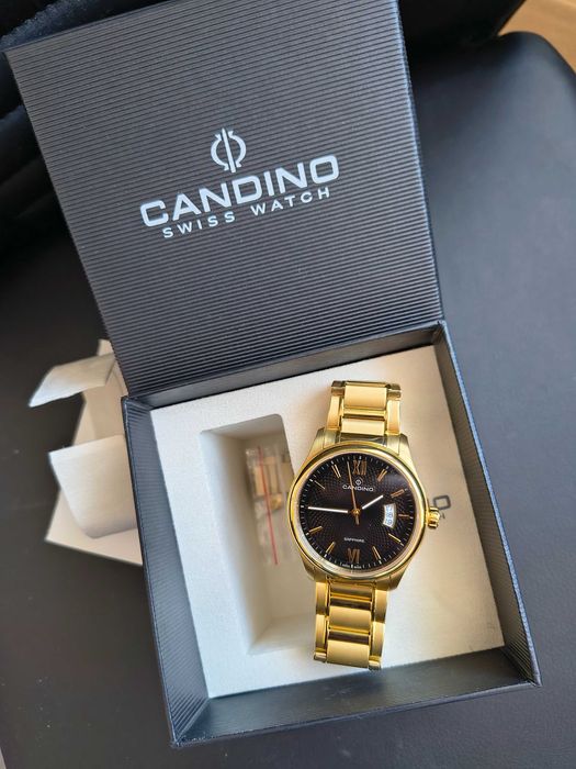 Candino swiss 2 год. гаранция швейцарски часовник кандино сапфир