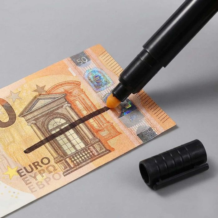 Комплект 5 броя - тестер писалки за фалшиви евро банкноти