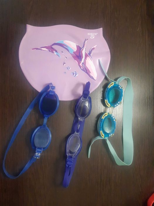 Шапочка в бассейн для плавания Joss очки 1шт в подарок