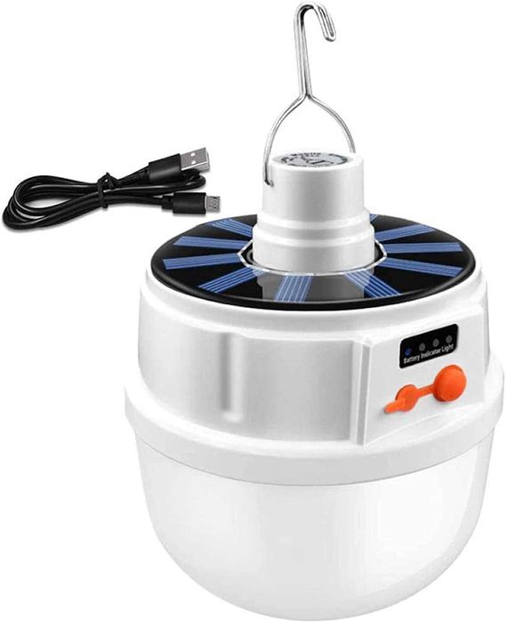 Соларна къмпинг лампа Led фенер с кука