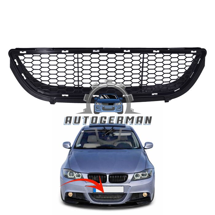 Решетка за BMW E90 E91 M LCI Централна предна броня 3 серия Facelift