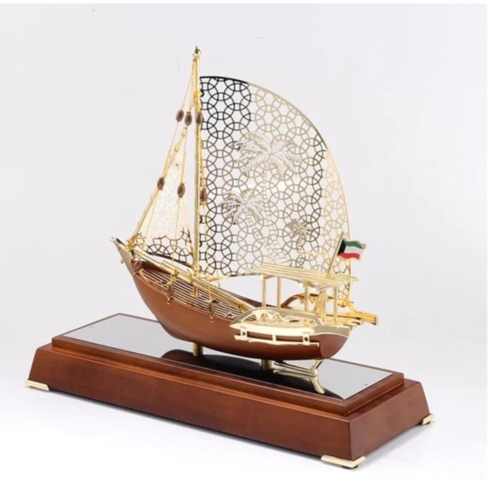 Люкс падарок Сувенирная модель корабля металлическая «Парусник