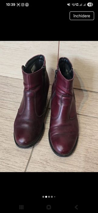 2 perechi ghete dama piele Benvenuti, marime 38