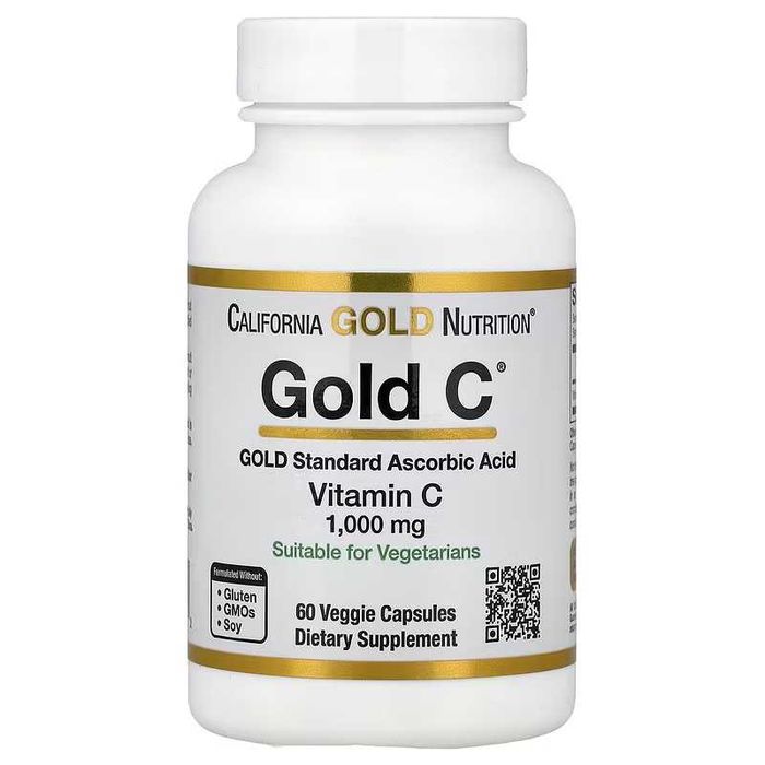 California Gold Gold C Vitamin C 500 mg 1000 mg Витамин C 1000 мг