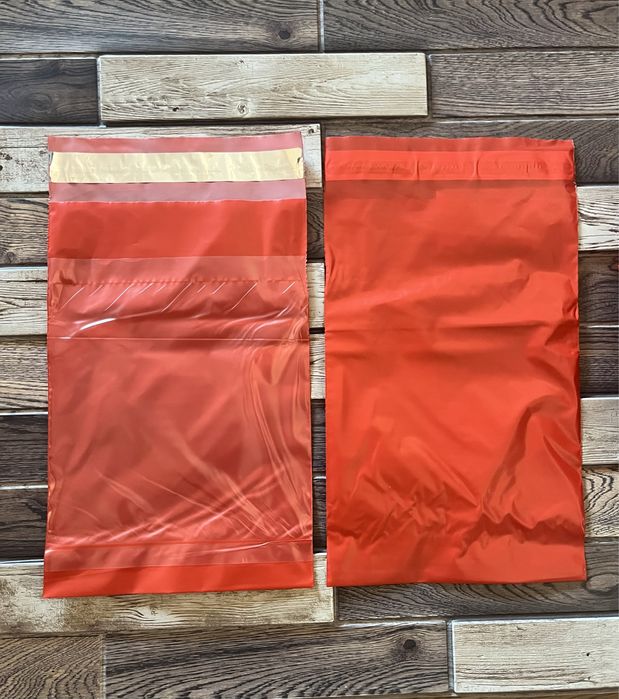 Курьер пакет красный 100 штук 17*25 см