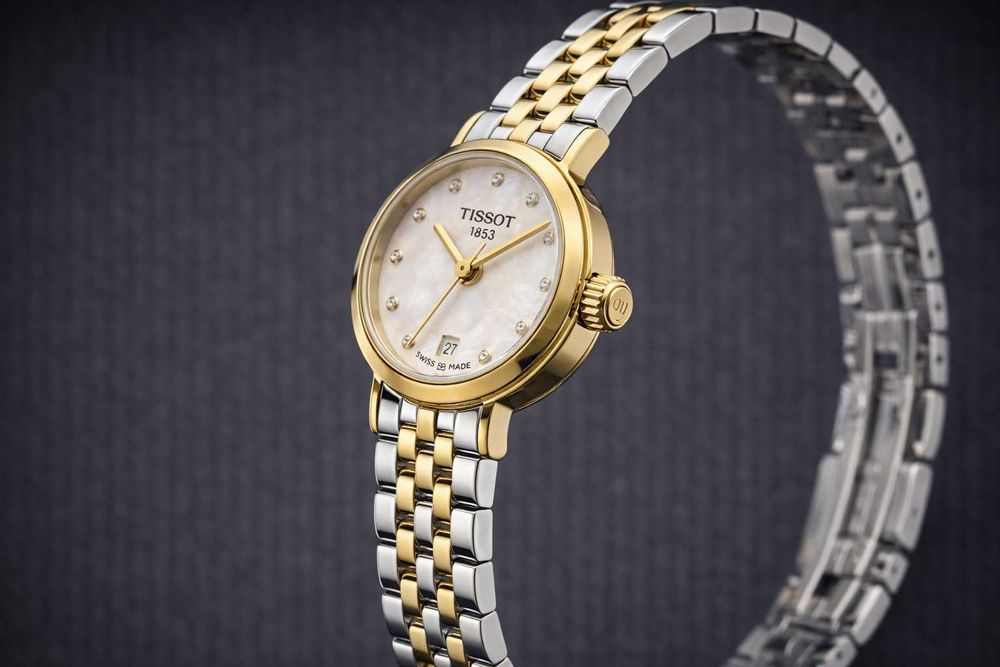 Tissot Flamingo Ceas Dama Safir Swiss Made Nou Cutie Factura Garantie