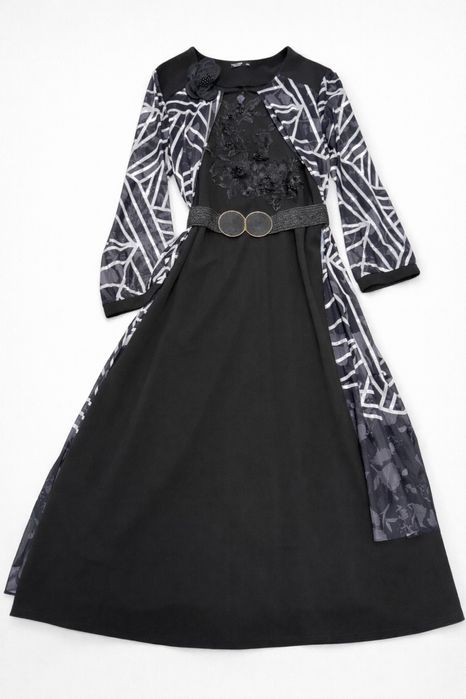 Rochie elegantă maxi neagră