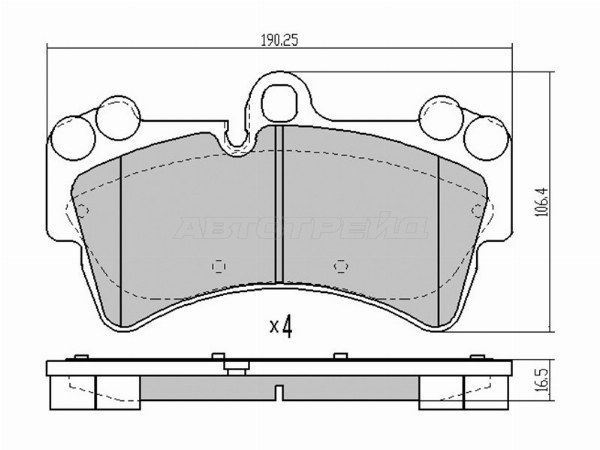 Колодки тормозные передние Audi Q7