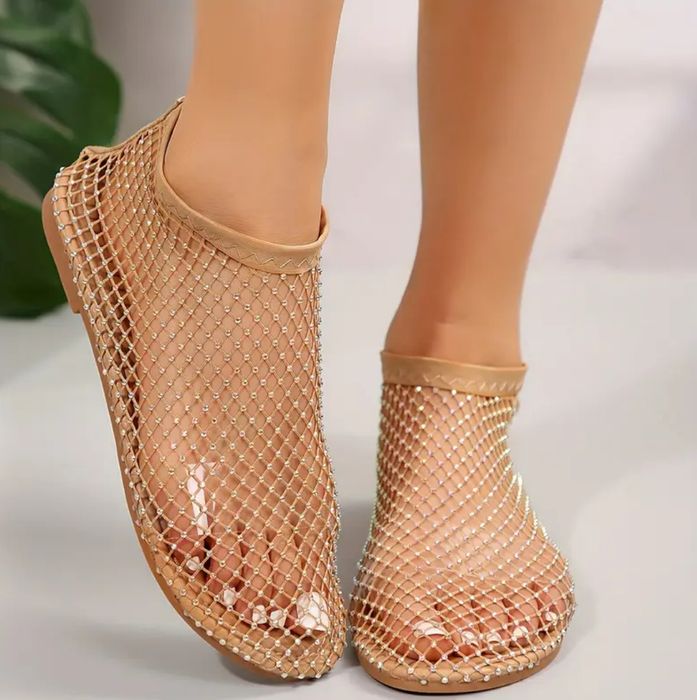 Дамски сандали с мрежа