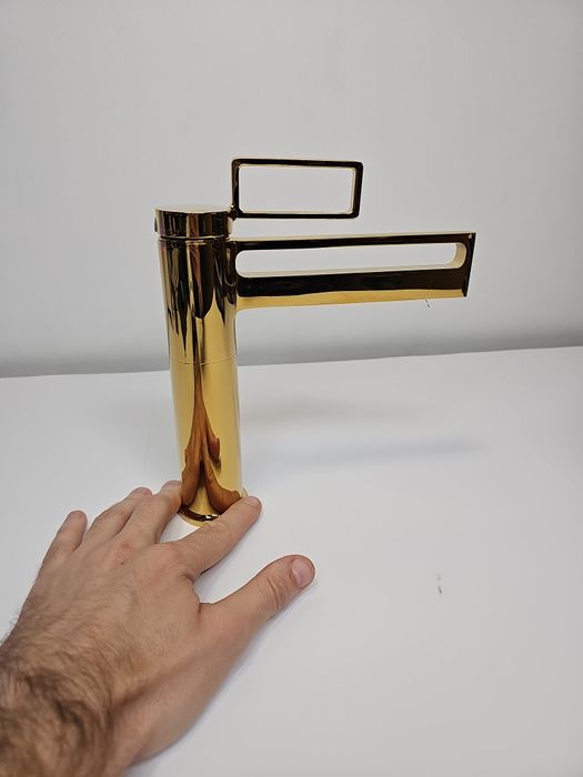 Baterie lavoar premium finisaj auriu design modern elegant