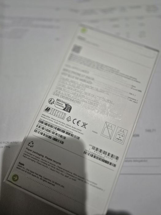 Iphone 17 256gb - Sigilat - Liber de rețea - LAVANDER - Factura