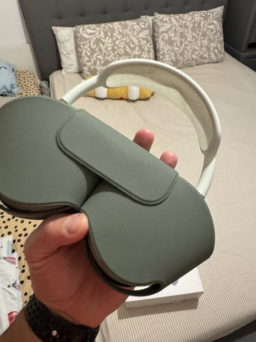AirPods Max, green, in cutie cu factura
