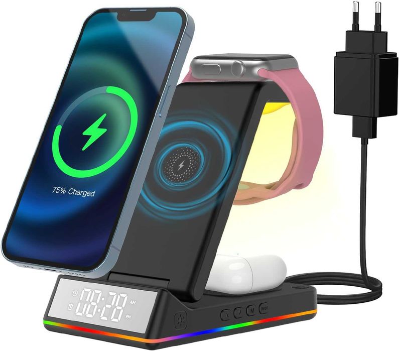 Charging station(incarcator)wifi , cu LCD ceas, REDUS de la 200 RON