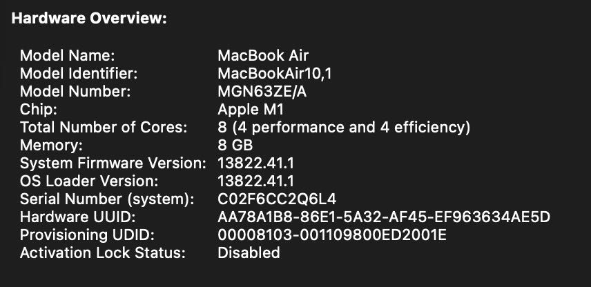 MacBook Air M1 - stare foarte buna