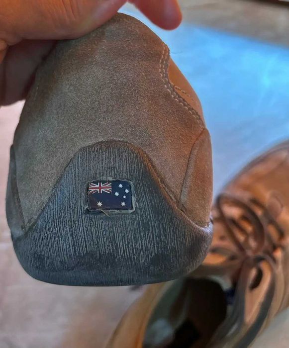 НОВИ Мъжки обувки Australian Footwear — Номер 50 (Стелка 33 см) — Естествен велур