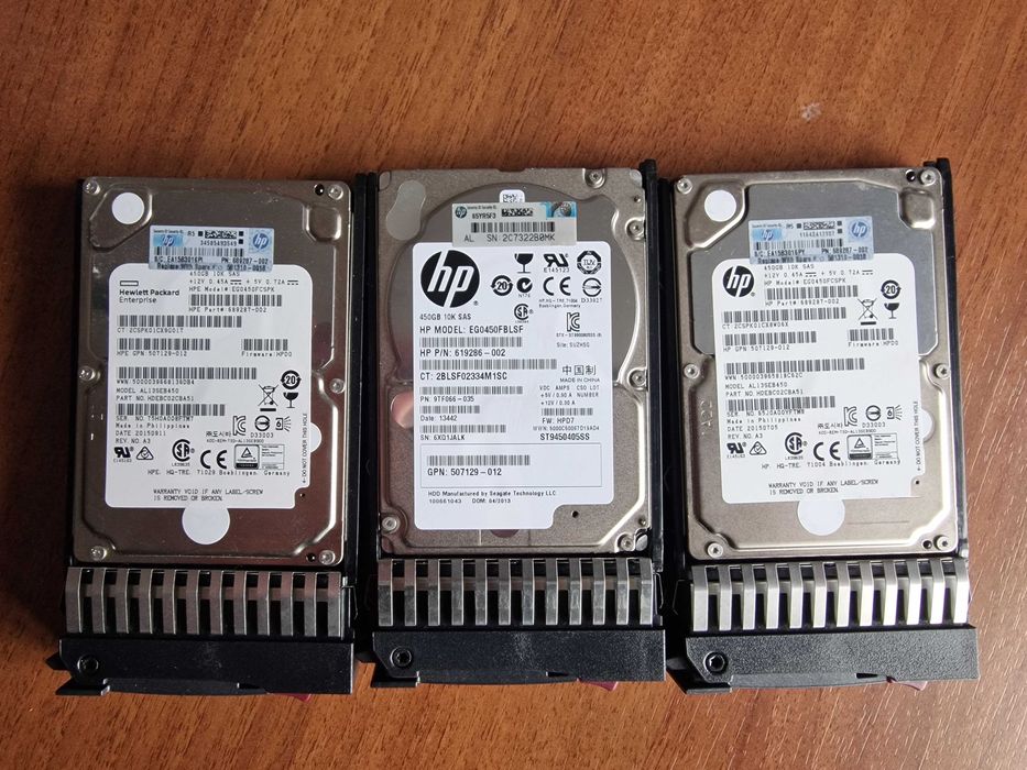 Hard Disk HP SCSI  600GB / 500GB / 450GB SAS 2.5" 10K RPM + caddy HP
