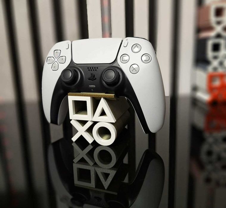 Suport controller PlayStation – stand gaming  (olive gold+white)