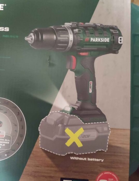 Bormasina / Masina de insurubat si gaurit pe acumulator Parkside PABS