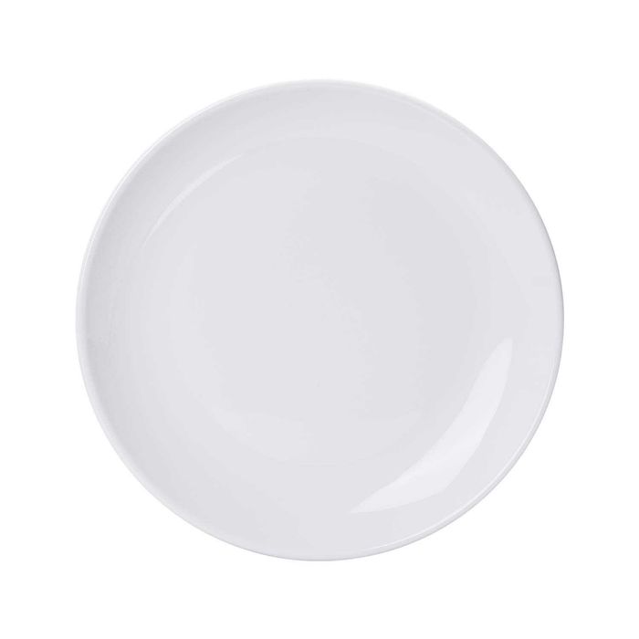 Set de farfurii 12 piese din porțelan 17.8cm alb, pt. uz comercial