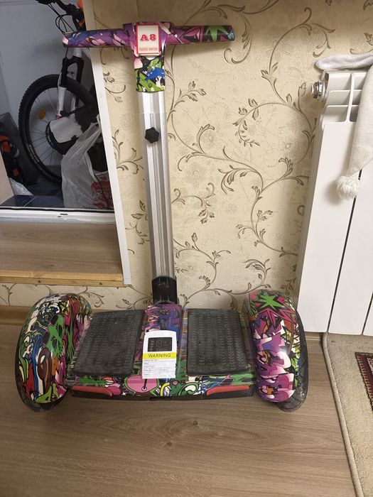 Гироскутер с ручкой А8 (мини сигвей)