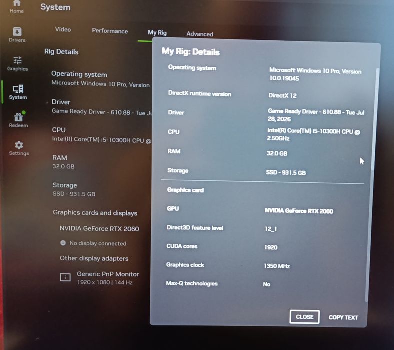 Laptop Gaming Acer Nitro 5 AN517-52 / 17.3inchi / 1TB SSD / 32GB RAM / RTX2060 6GB / 144HZ Display