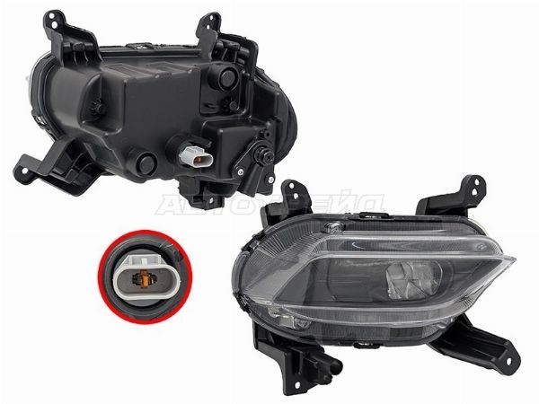 Фара противотуманная Hyundai Santa fe