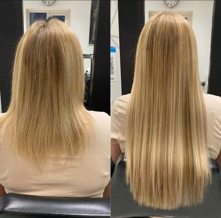 Montaj extensii de par natural Tape-on