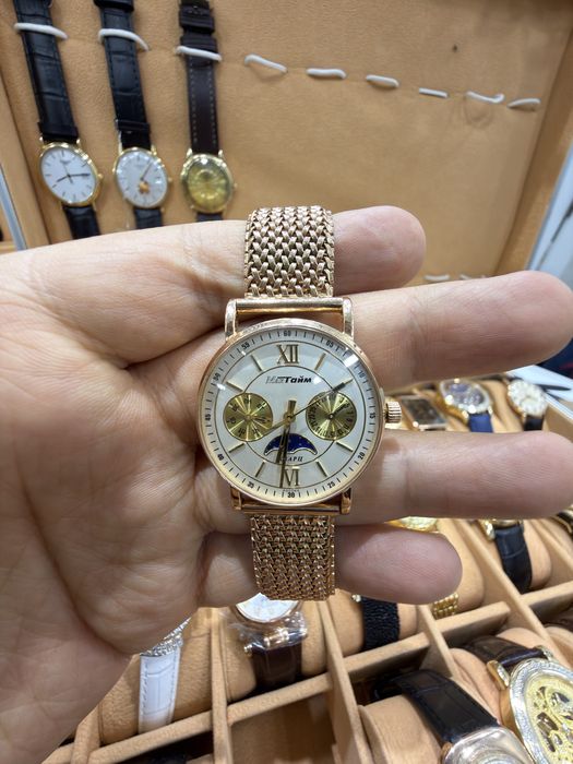 Золотые Часы Полет С Золотым Браслетом