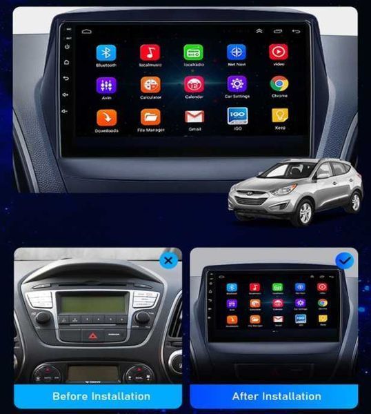 HYUNDAI IX35 TUCSON 2009-2015 - 10'' Навигация Android, 8848K