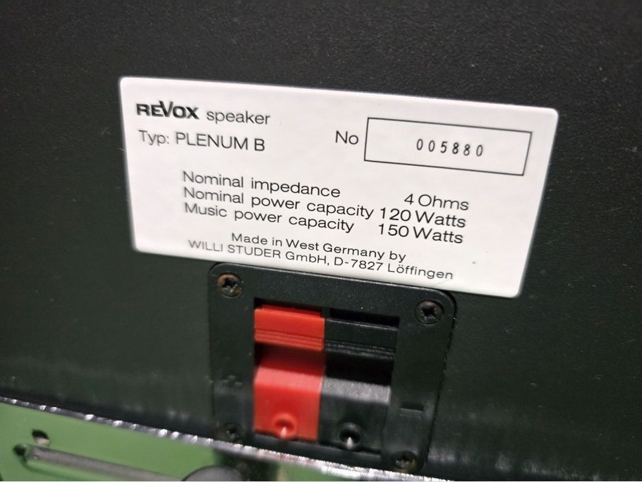 Boxe retro REVOX plenum B, bass 315mm,  150w, 4 ohm, vintage hi-fi