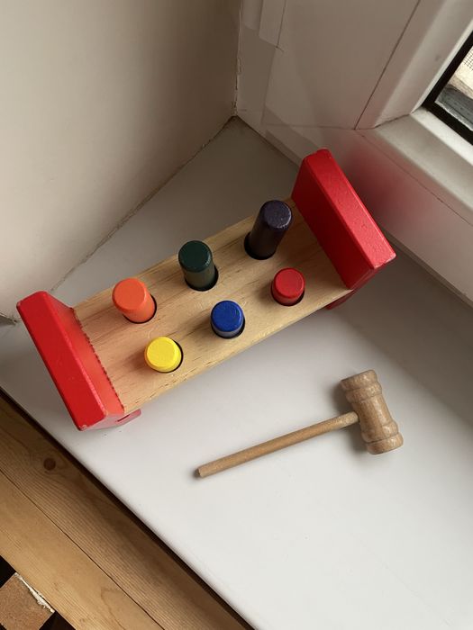 Монтессори деревянная развивабщая стучалка