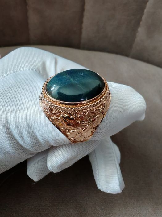 Перстень мужской с агатом