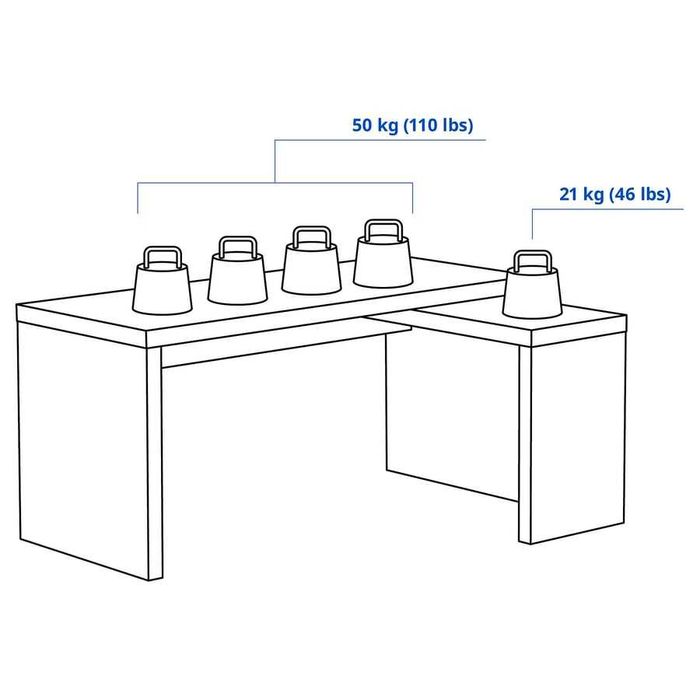 Vand birou Malm Ikea + masa de cafea extensibila