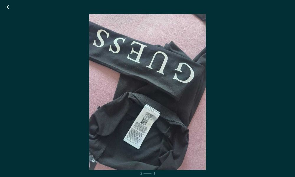 Bluza guess si colanti original varsta 7-8 ani