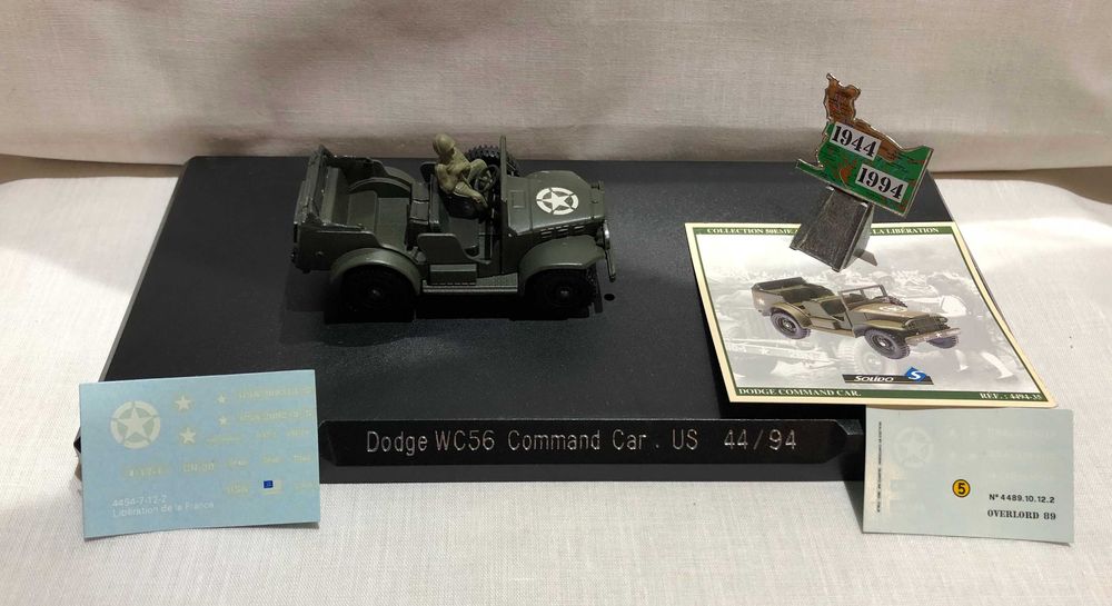 Solido Dodge WC56 Command Car US 1944 metal cu cutie originala