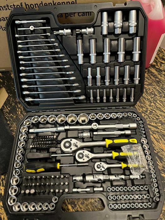 Trusa scule 216 piese.Trusa chei 216.Trusa tubulare profi Garantie-NOI