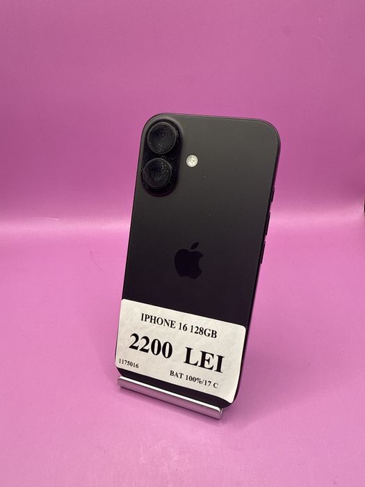 Iphone 16 128GB Bat 100% 17C •Matei Amanet Crangasi• 11750