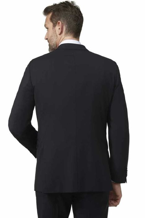 Sacou blazer slim 52 XL premium Digel lana super 120's negru