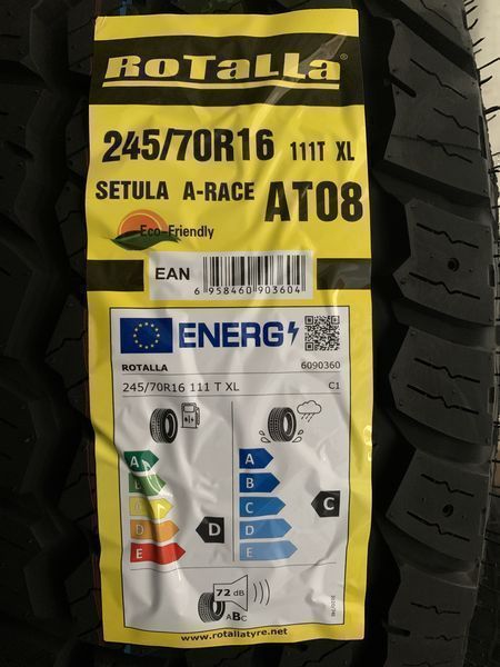Нови джипови гуми ROTALLA SETULA AT08 245/70R16 111T XL BSW НОВ DOT