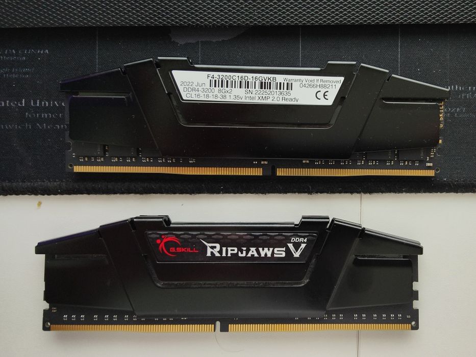 Memorie RAM 16GB DDR4 (2*8GB) 3200Mhz G.Skill Ripjaws V