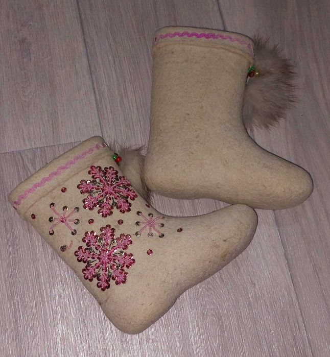 Валенки детские с галошами