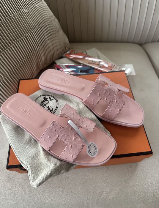 Papuci hermes piele naturala