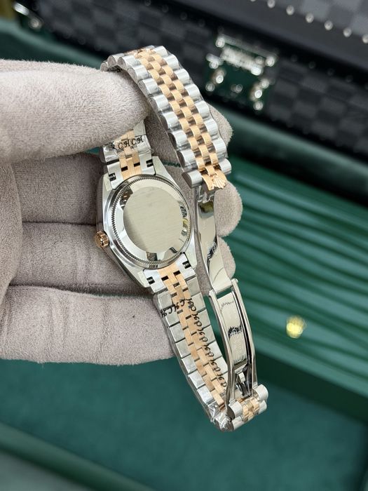 Rolex Date-Just 31mm Diamond Everose Chocolate Dial