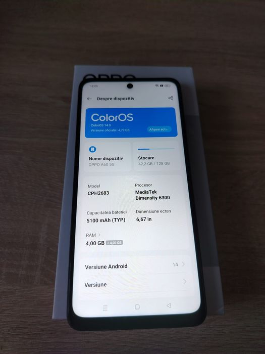 SUPER TARE PREȚ OPPO A60,5g model nou fără defecte