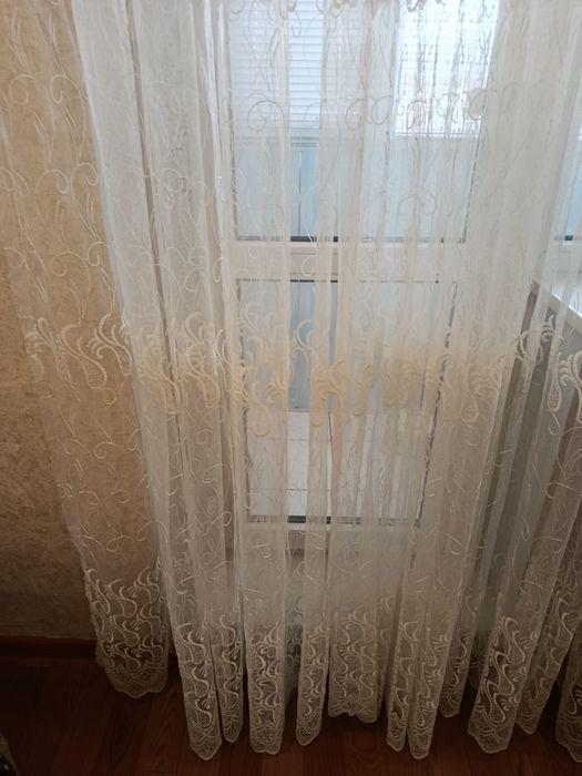 Тюль с рисунком,