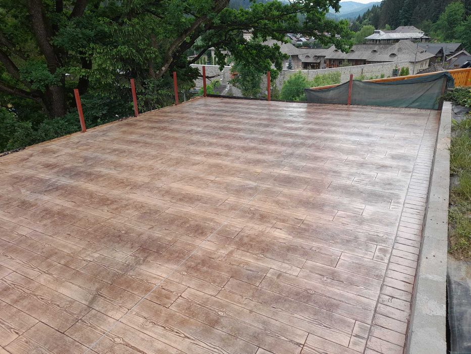 Beton amprentat .Beton elicopterizat .rampe carabile