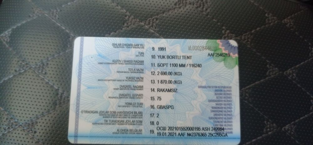 Uazik holati o'rtacha