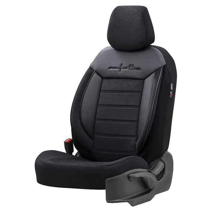 Тапицерия за седалки Automat, 11 части, Черен